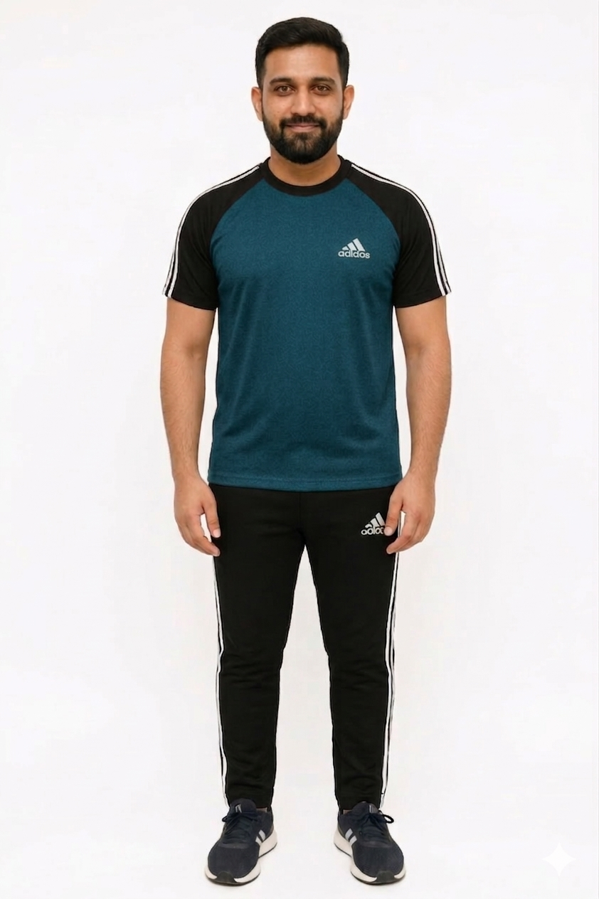Tracksuit For Summer – Awesome Zinc & Black Adi Combo.
