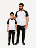 Like father like son-Black & White Adi Awesome Combo.