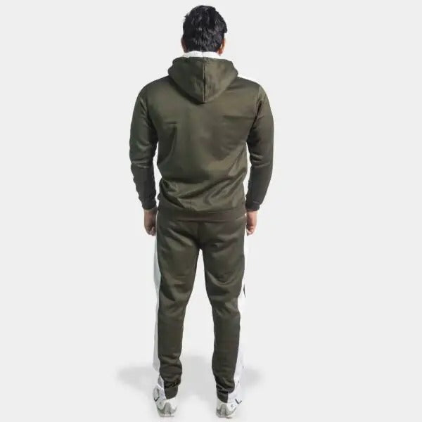 Premium Winter Tracksuit Fleece – Commando & White Hoodie & Trouser Awesome Combo.