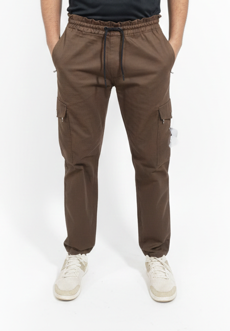Premium Cargo Trouser –Classic Brown -8 Zip pockets.