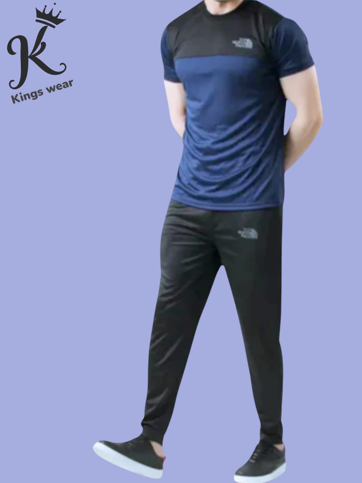 Tracksuit For summer – Black & Neavy Blue Combo #219