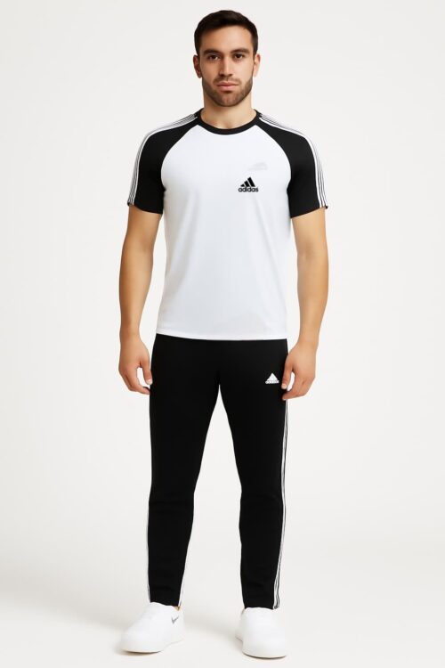 Tracksuit For summer – Black & White Combo #218
