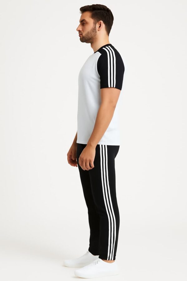 Tracksuit For summer - Black & White Combo #218 - Image 2