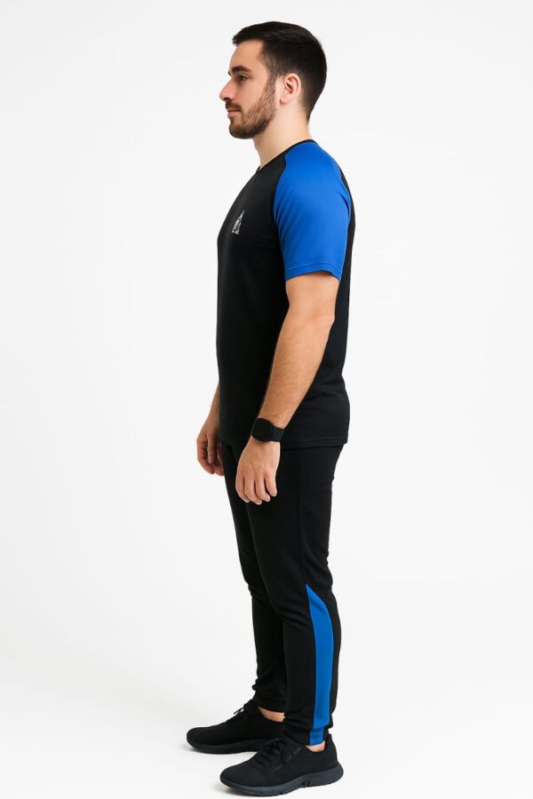 Tracksuit For summer Royal Blue & Black Raglan Sleeve  #225 - Image 2