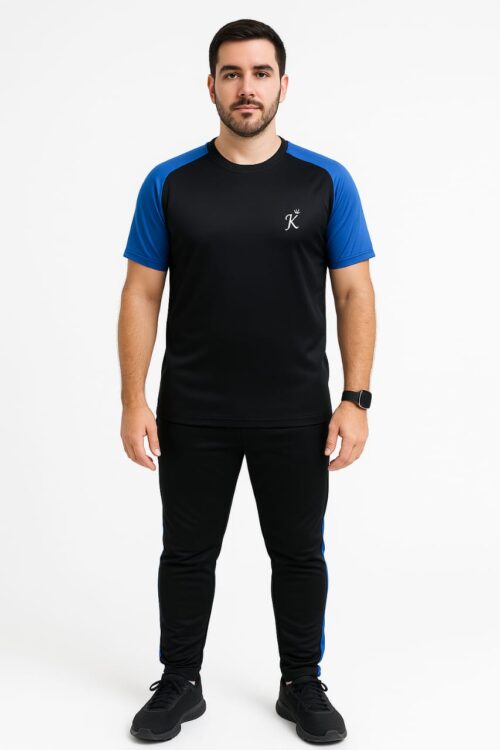 Tracksuit For summer Royal Blue & Black Raglan Sleeve  #225