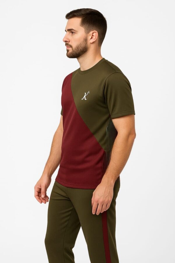Tracksuit For summer - Olive Green & Mehron Awesome Combo #230 - Image 2