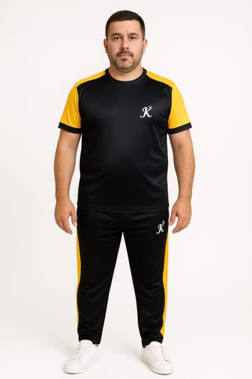 Tracksuit For summer – Yellow & Black Combo#229