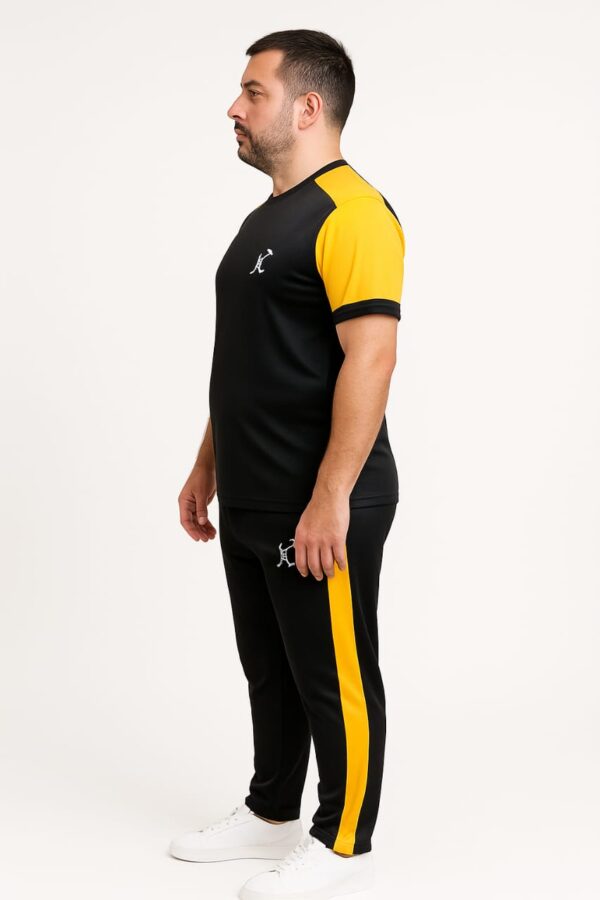 Tracksuit For summer - Yellow & Black Combo#229 - Image 2