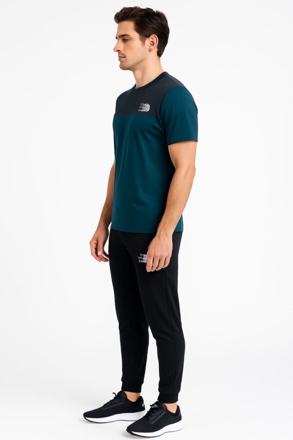 Tracksuit For summer - Zink & Black  Combo #214 - Image 2