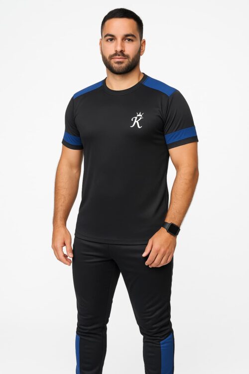 Tracksuit For summer – Black & Light Blue Combo #227