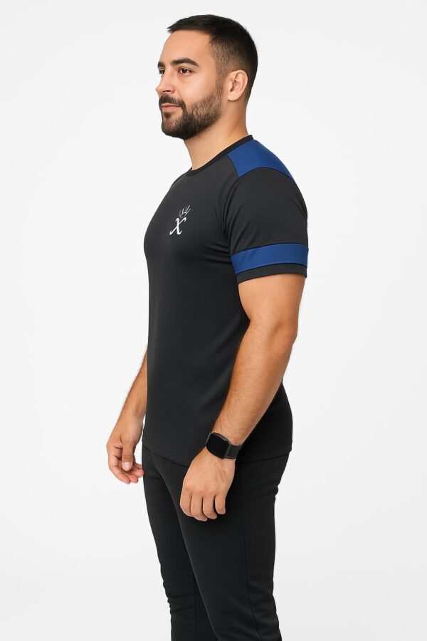 Tracksuit For summer - Black & Light Blue Combo #227 - Image 2