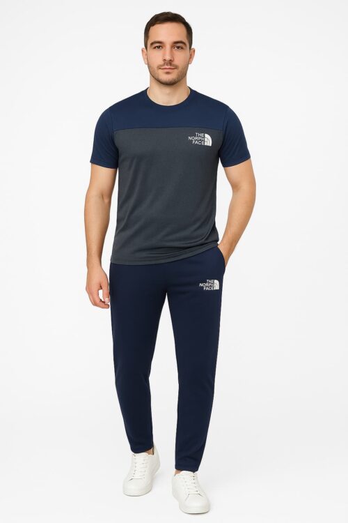 Tracksuit For summer – Grey Front & Blue Combo #222