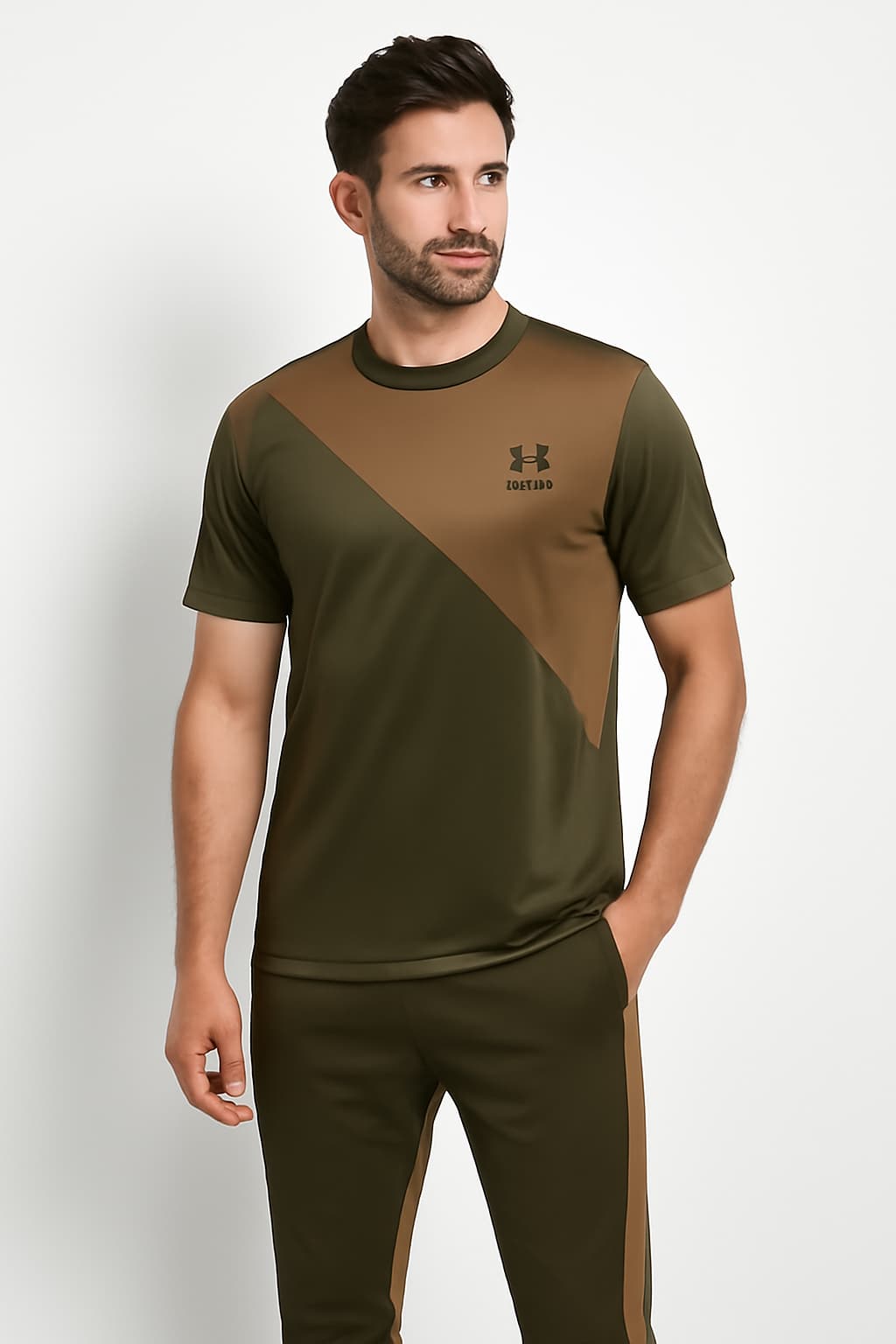 Tracksuit For summer -Olive Green & Copper combo #207