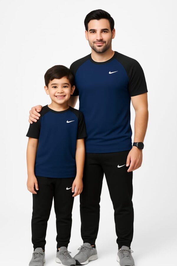 Like Father Navy & Black  Kings wear Summer Tracksuit