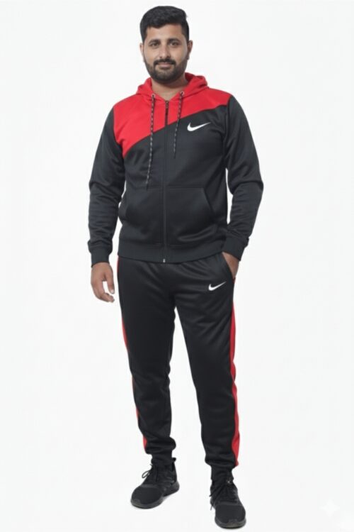 Winter Man Tracksuit Fleece – Red & Black Awesome Combo.
