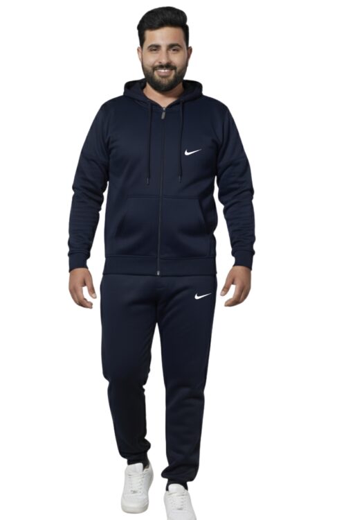 Winter Man Tracksuit Fleece – Navy Blue Awesome Combo.
